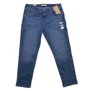 Levi’s Stellar Stretch Mid-Rise Boyfriend 30x27 Women Jeans Denim